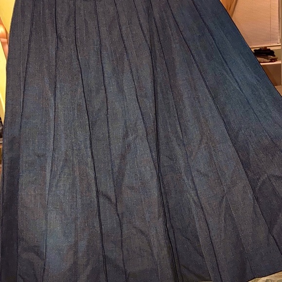 ▪️MARC JACOBS Long Pleated Charcoal Skirt ~ Attached Slip ~ One of a Kind~ Lux - Picture 12 of 16